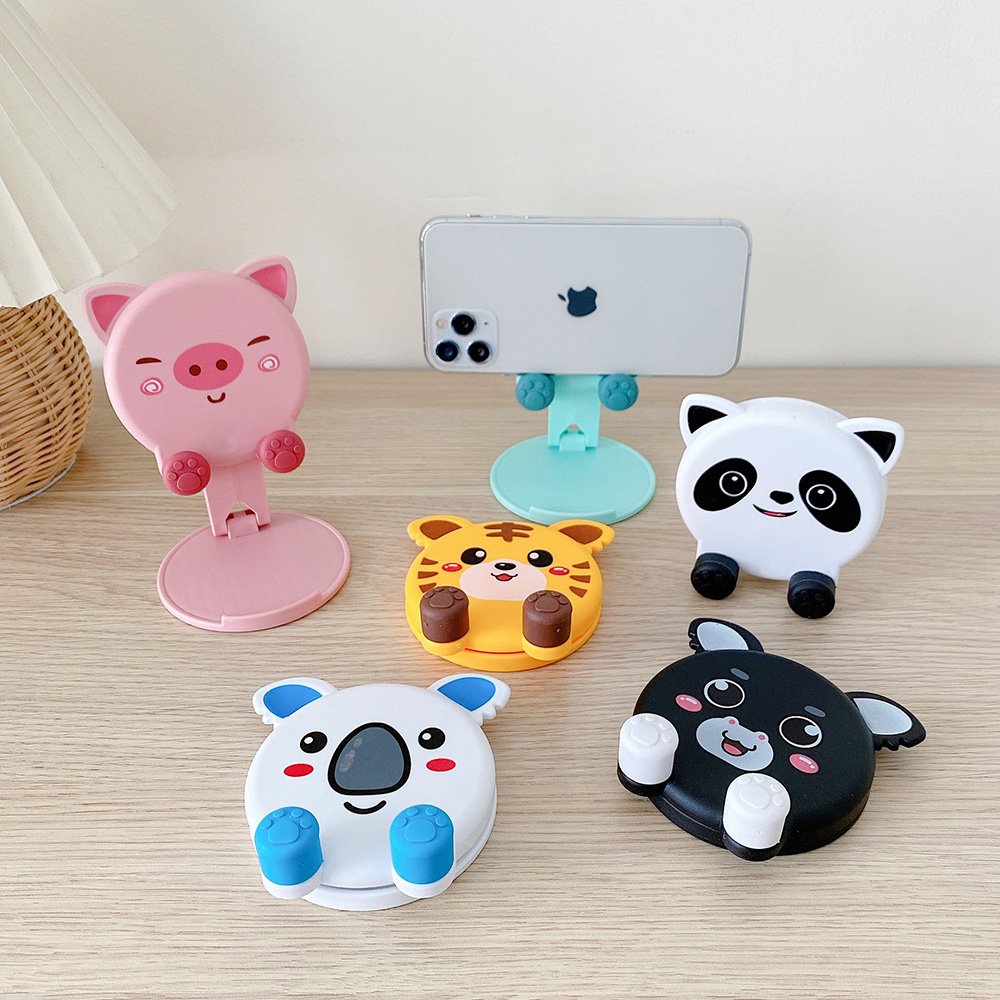 귀여운 동물 모양 접이식 조절 가능 스마트폰 거치대 데 - Tablet Accessories Online 리뷰 및 가격