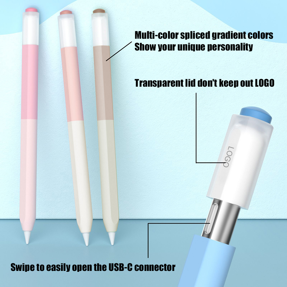 애플 펜슬 3용 컬러 스플라이싱 실리콘 펜 케이스 US - Tablet Cover Accessories 리뷰 및 가격
