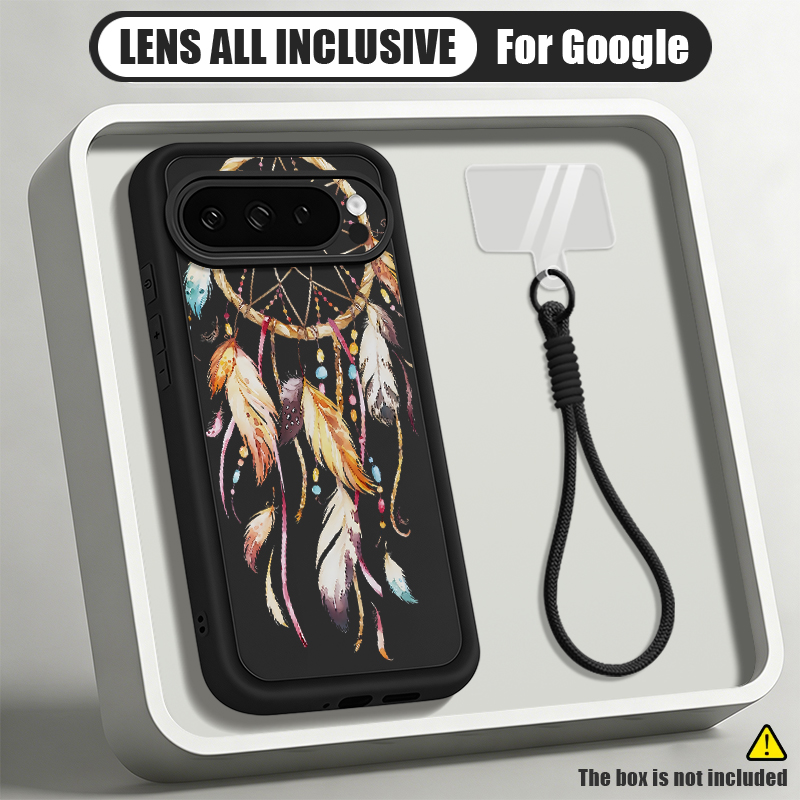 줄무늬 와인잔 패턴의 스트랩형 휴대폰 케이스 (Goog - Google Pixel 8A 리뷰 및 가격