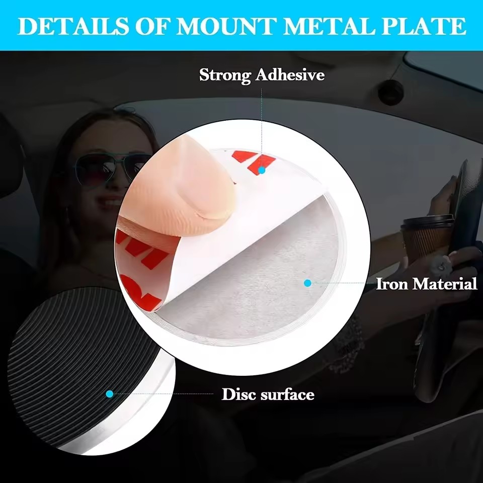 자석 차량용 휴대폰 거치대용 얇은 금속판 디스크, 자석 - Tablet Holder Accessories 리뷰 및 가격