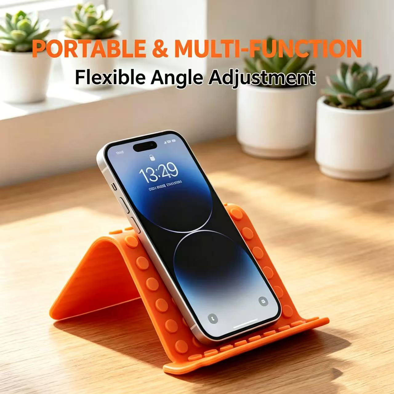 휴대용 범용 휴대폰 거치대 각도 조절 가능 실리콘 데스 - Tablet Holder Accessories 리뷰 및 가격
