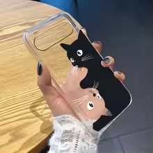 핫 카와이 만화 검은 고양이 패턴 투명 소프트 케이스  - Google Pixel 8A 리뷰 및 가격