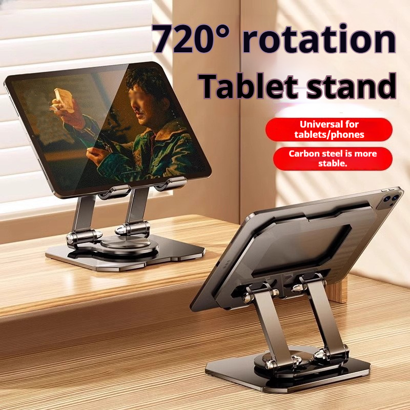 360 °   회전식 금속 태블릿 스탠드 접이식 조절  - Huawei Tablet Accessories 리뷰 및 가격