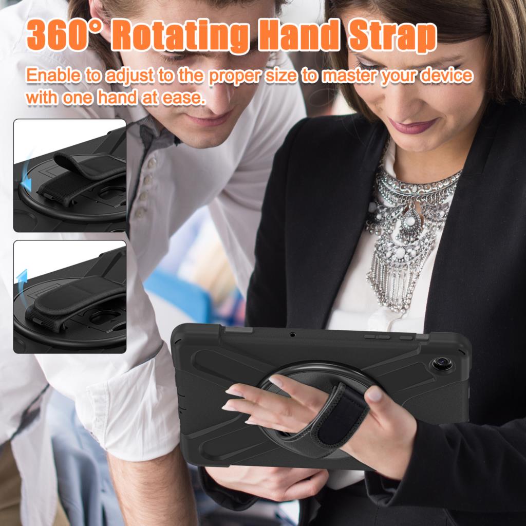 삼성 갤럭시 탭 360 회전 케이스, 핸드 숄더 스트랩 - Samsung Tablet A9 Accessories 리뷰 및 가격
