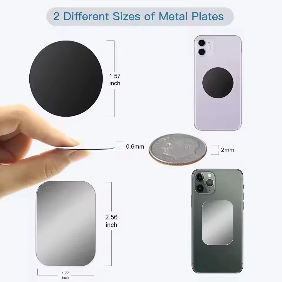 자석 차량용 휴대폰 거치대용 금속판, 얇은 철판 스티커 - Tablet Holder Accessories 리뷰 및 가격