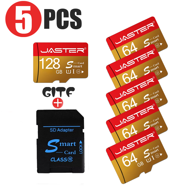 새로운 5개입 골드 TF 카드 Class10 128GB - Microsd Card Tablet 리뷰 및 가격