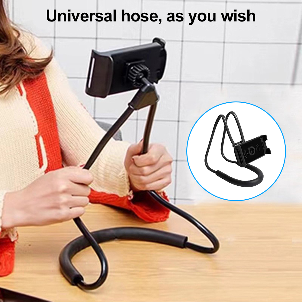 목걸이형 게으른 핸드폰 거치대, 유연한 구즈넥 휴대폰  - Tablet Accessories Online 리뷰 및 가격