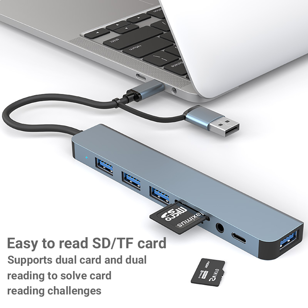 8포트 2 USB + 타입 C 허브 도킹 스테이션, 3 - Microsd Card Tablet 리뷰 및 가격