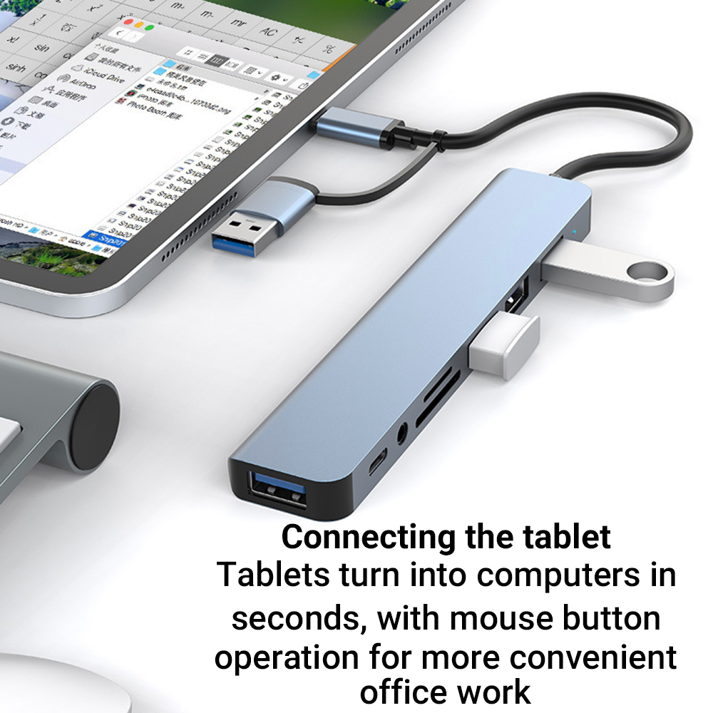 8포트 2 USB + 타입 C 허브 도킹 스테이션, 3 - Microsd Card Tablet 리뷰 및 가격