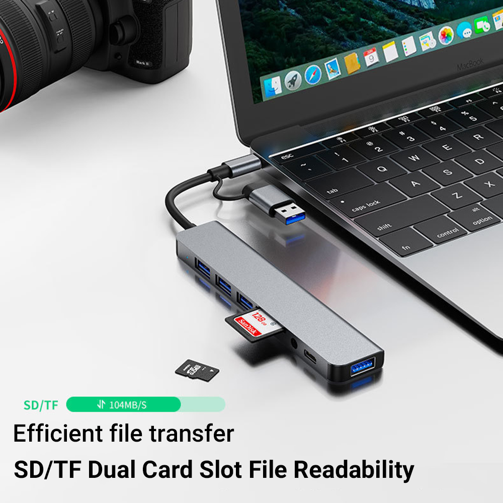 8포트 2 USB + 타입 C 허브 도킹 스테이션, 3 - Microsd Card Tablet 리뷰 및 가격